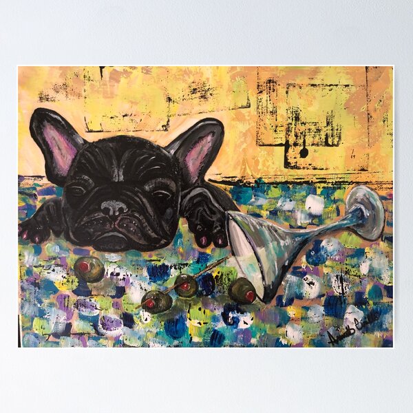 Item preview, French Bulldog, Frenchie, Dog Portrait, Animal art, Animal portrait designed and sold by SaltyMob.