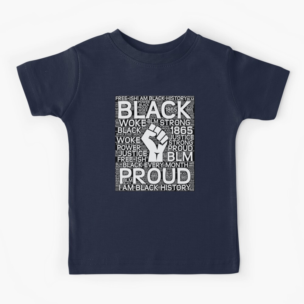 I Am Black History Month Quotes & Sayings Fist Word Art