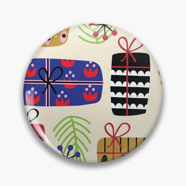 Item preview, Christmas Gift Pattern (Cream) designed and sold by HeraAndKosmos.