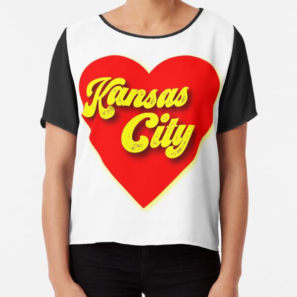 Kansas City Love Design Chiffon Top