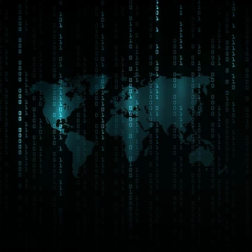Artwork thumbnail, Binary code background matrix code by Brendsy