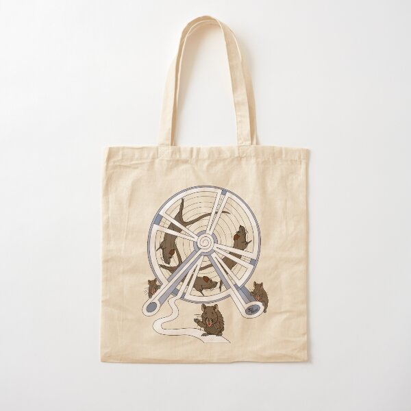 Rat Race (Playful Art) Cotton Tote Bag