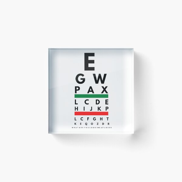 Item preview, Eye Exam What Are You Looking At Loser designed and sold by wholigans.