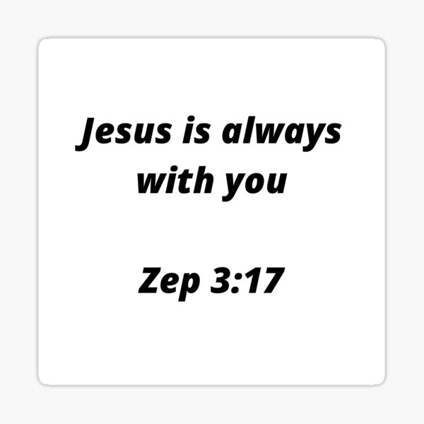 Christian Verse from Book of Zep Sticker