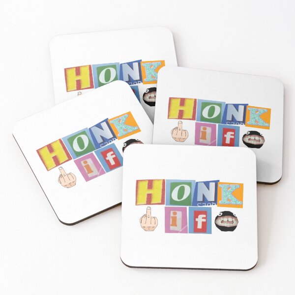 Item preview, HONK IF Bumper Sticker designed and sold by O T.