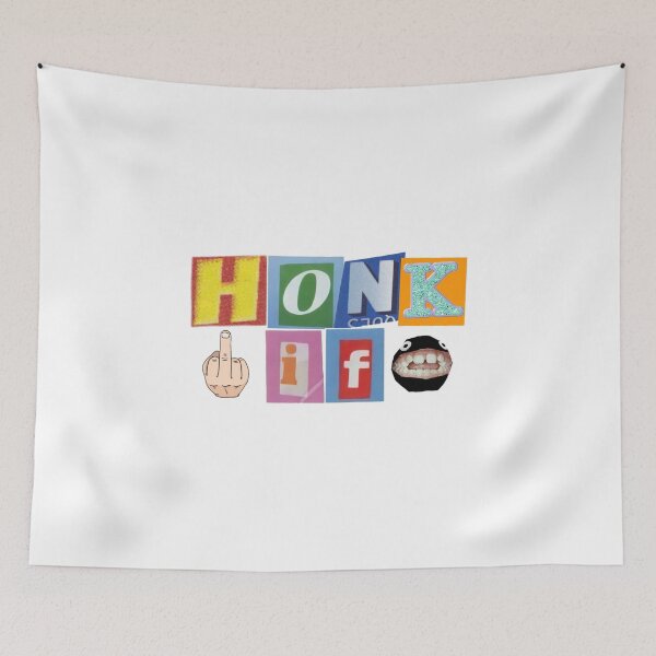 Item preview, HONK IF Bumper Sticker designed and sold by O T.
