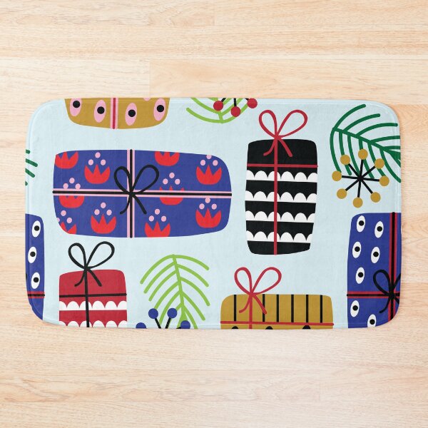Item preview, Christmas Gift Pattern (Blue) designed and sold by HeraAndKosmos.