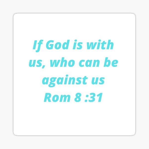 Christian Verse Rom 8:31 Sticker
