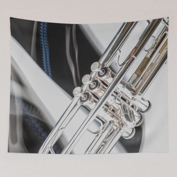 Item preview, High Notes ~ Contemporary Trumpet Portrait designed and sold by nancyjcreates.