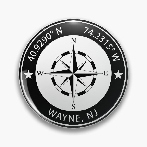 Item preview, Wayne, New Jersey Geographical Coordinates designed and sold by TeeOhGraphics.