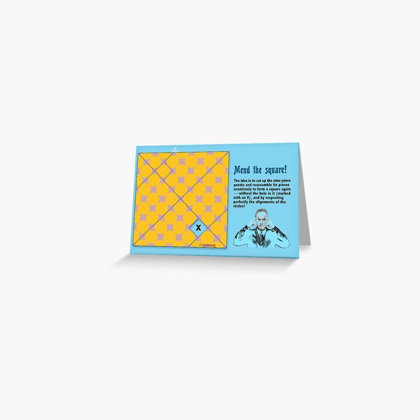 Mend the Square! Greeting Card