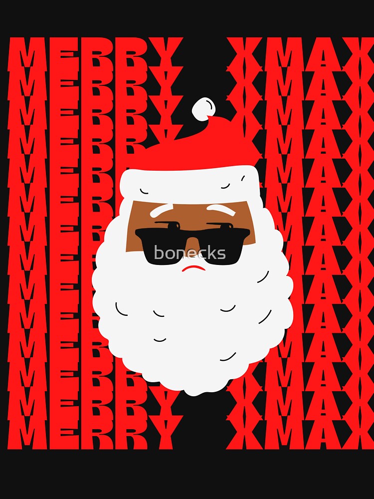 Disover Black African American Santa Merry Xmas christmas Gift Tee