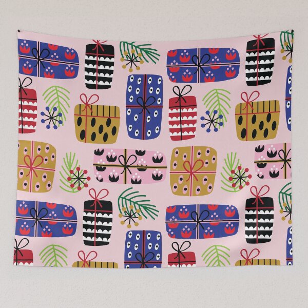 Item preview, Christmas Gift Pattern (Pink) designed and sold by HeraAndKosmos.