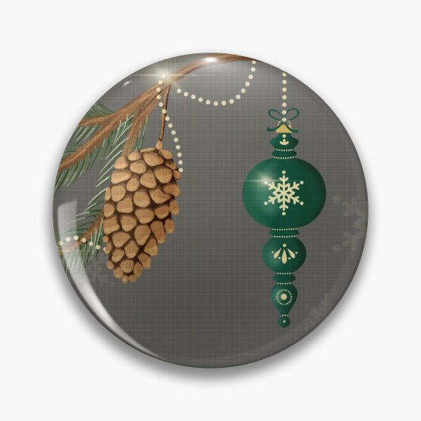 Item preview, Warmest Wishes Vintage Christmas Ornaments Pine Tree in Grey designed and sold by Sheri42.