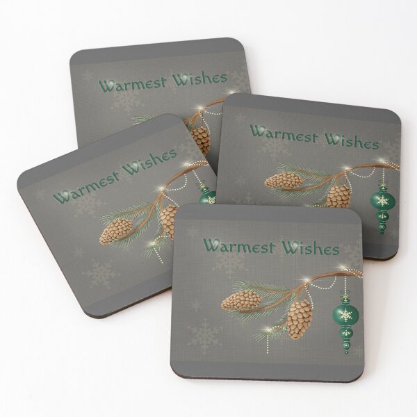 Item preview, Warmest Wishes Vintage Christmas Ornaments Pine Tree in Grey designed and sold by Sheri42.