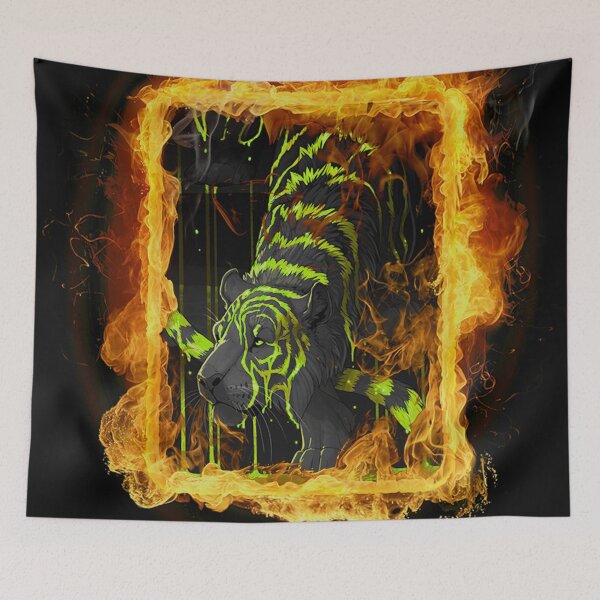 Item preview, Fluo Bengal  Tiger designed and sold by Gothic Fantasy.