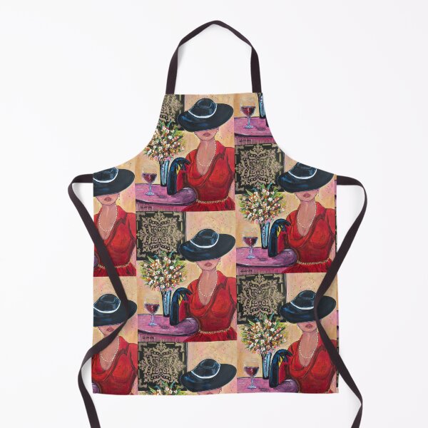 Item preview, Woman Portrait, Lady in a hat, Lady in Red designed and sold by SaltyMob.