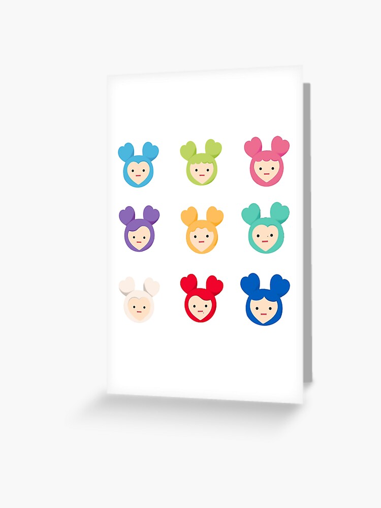 Twice Lovelys Sticker Ot9 Set Greeting Card For Sale By Kenodoxy Redbubble