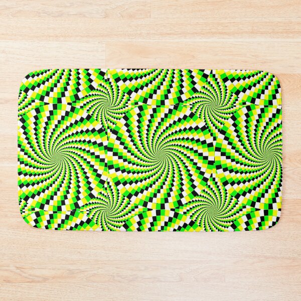 Item preview, Swollen Square Circle Illusion Pattern - Lime designed and sold by miTeless seDign.