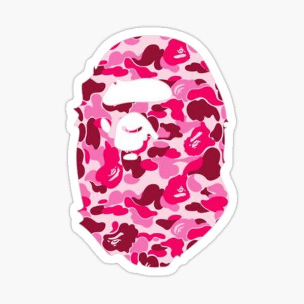 Pink Bape Stickers Redbubble