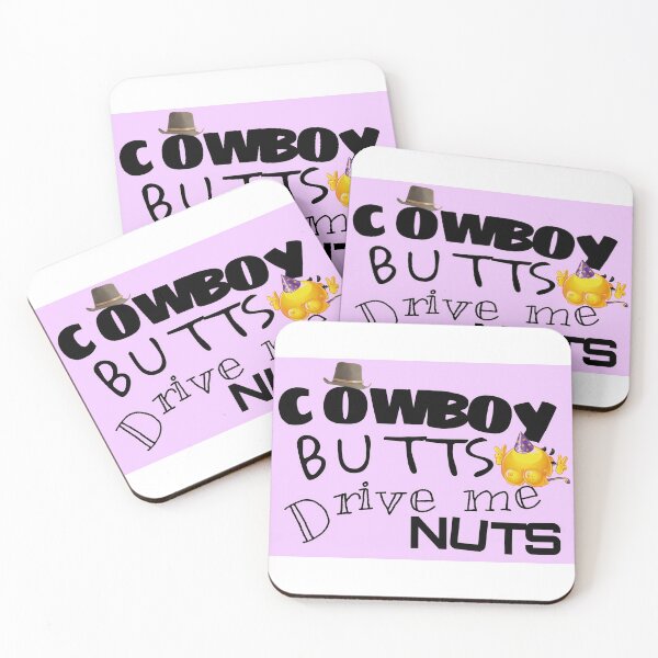 Item preview, COWBOY BUTTS DRIVE ME NUTS Bumper Sticker designed and sold by O T.