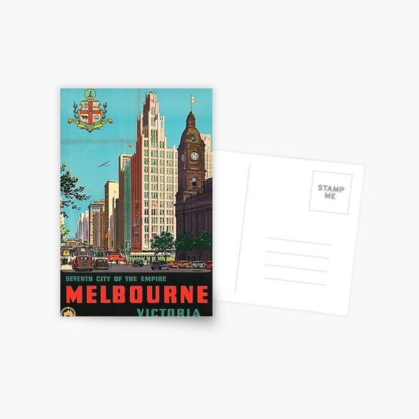 Item preview, Vintage Melbourne poster - the Seventh City of the Empire designed and sold by heymate.