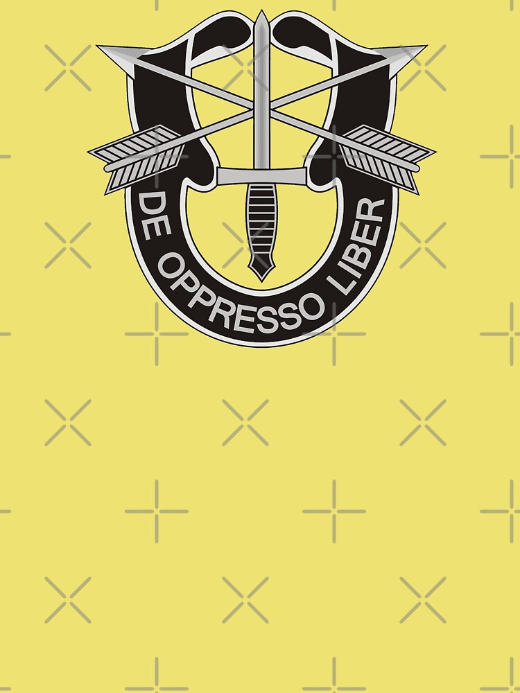 Special Forces Group Medic Red Cross Patch De Oppresso Liber