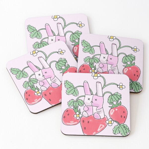 Item preview, hamsandwich and strawberries coloured designed and sold by sleepyarts.