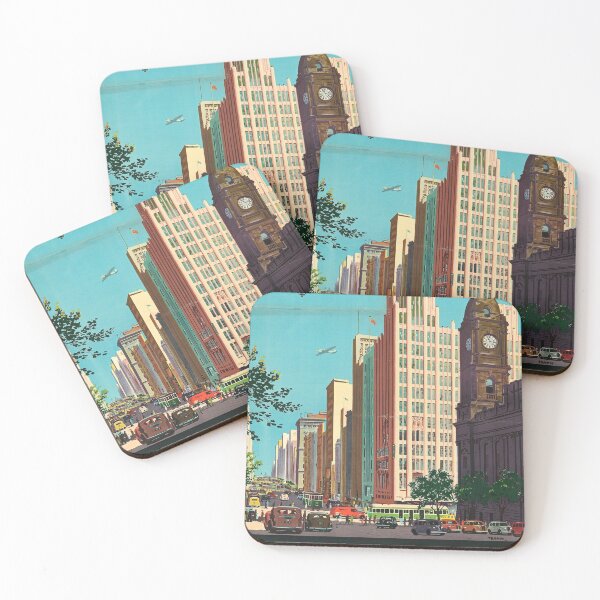 Item preview, Vintage Melbourne poster - the Seventh City of the Empire designed and sold by heymate.