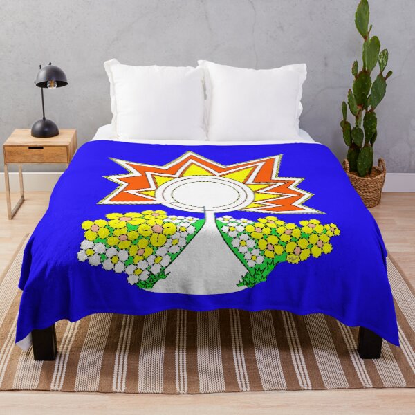 Fill Me (Retro Art) Throw Blanket