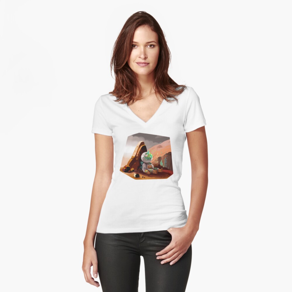 Item preview, Fitted V-Neck T-Shirt designed and sold by windurr.