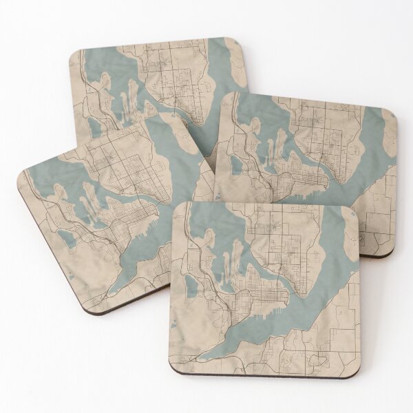 Item preview, Bremerton Sepia Map designed and sold by CPTVDesign.