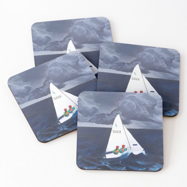 Item preview, Sailing Through Rough Waters Acrylic Painting designed and sold by PastelDumpster.