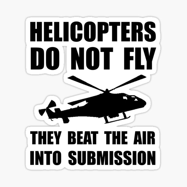 Helicopter Submission Sticker