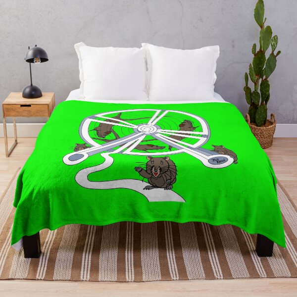 Rat Race (Playful Art) Throw Blanket