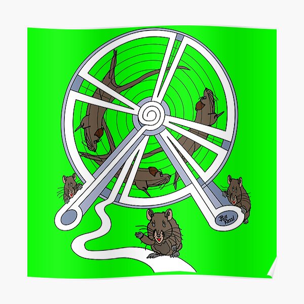 Rat Race (Playful Art) Poster