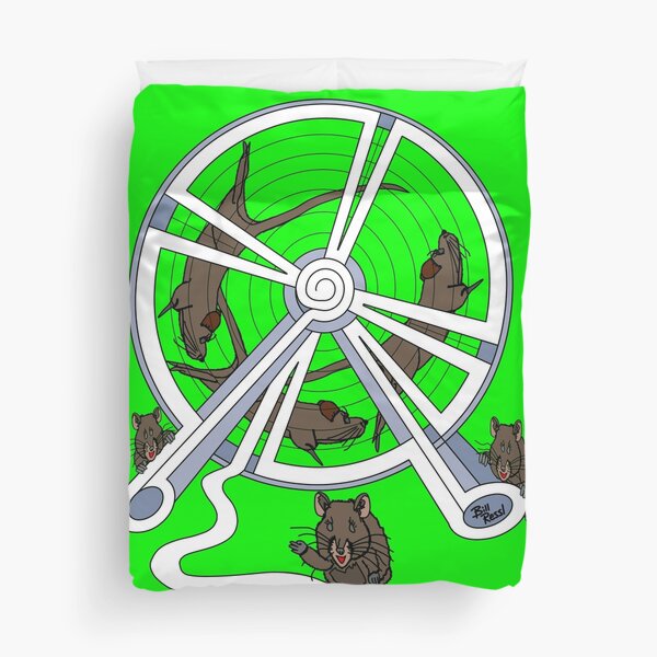 Rat Race (Playful Art) Duvet Cover