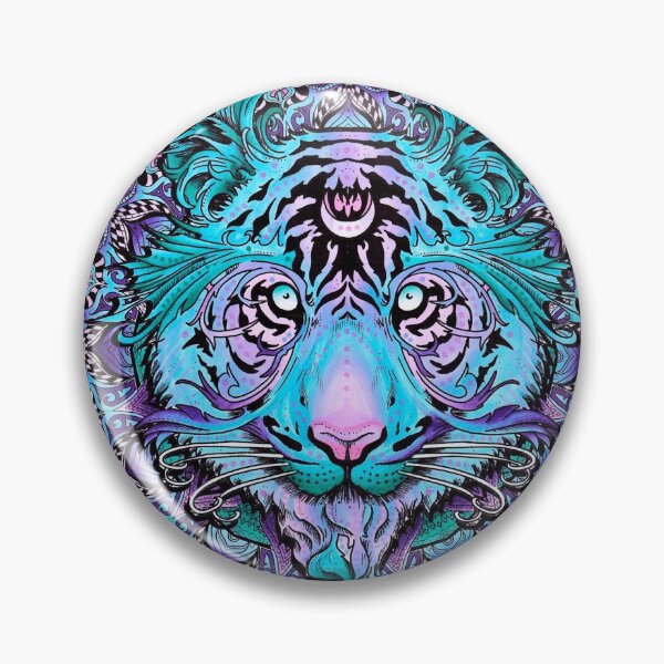 Item preview, Psychedelic Tigger - Mandala psychedelic tiger designed and sold by ArtxcL.