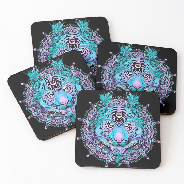 Item preview, Psychedelic Tigger - Mandala psychedelic tiger designed and sold by ArtxcL.