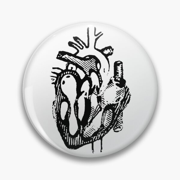 Item preview, Anatomical Heart stencil black designed and sold by shtem.