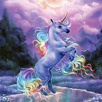 Artwork thumbnail, Magical Unicorn Sunset by RocketshSD