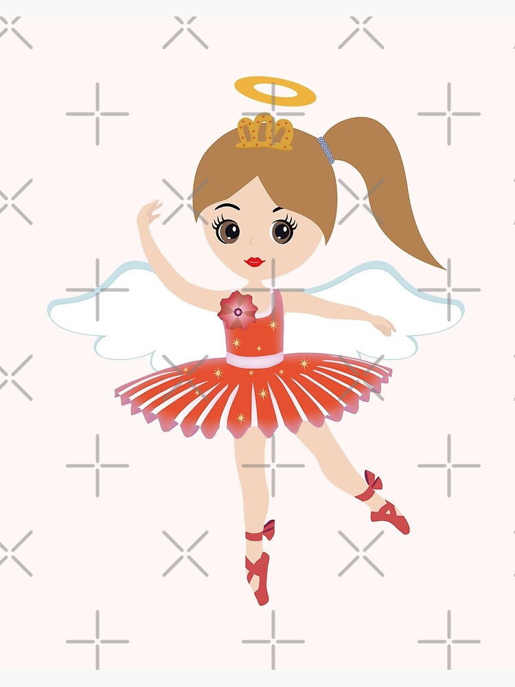 Little Ballerina Angel Art Board Print for Sale by Julia2Julia