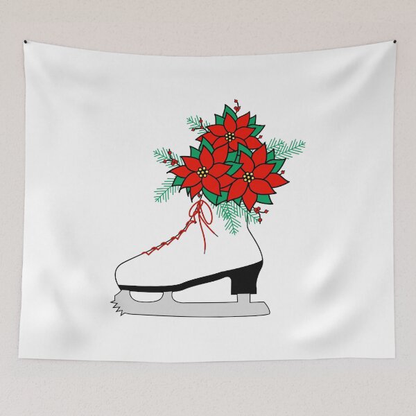 Item preview, Sk8 Vase of Red Poinsettias designed and sold by CoralFoxDesigns.