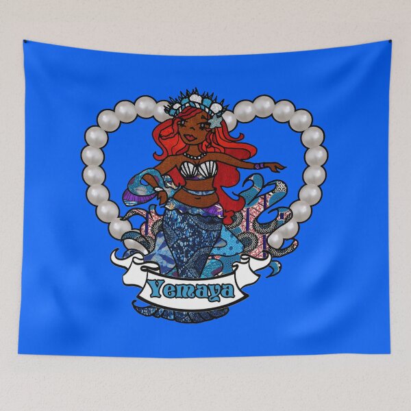 Item preview, Yemaya African black mermaid designed and sold by artbyomega.