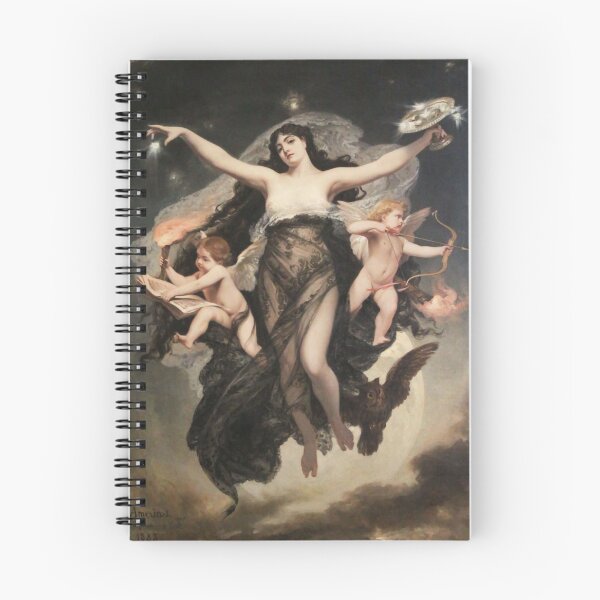 Item preview, The night accompanied by the geniuses of study and love, 1883 designed and sold by The-Art-Alive.