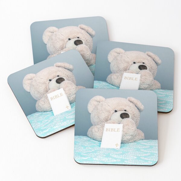 Item preview, Teddy bear prays before bed designed and sold by Susan Sheldon.