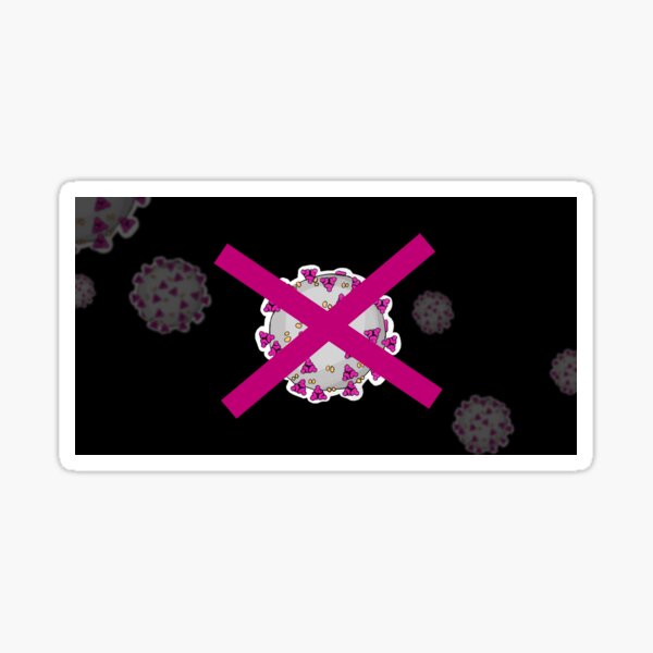NO MORE COVID Sticker