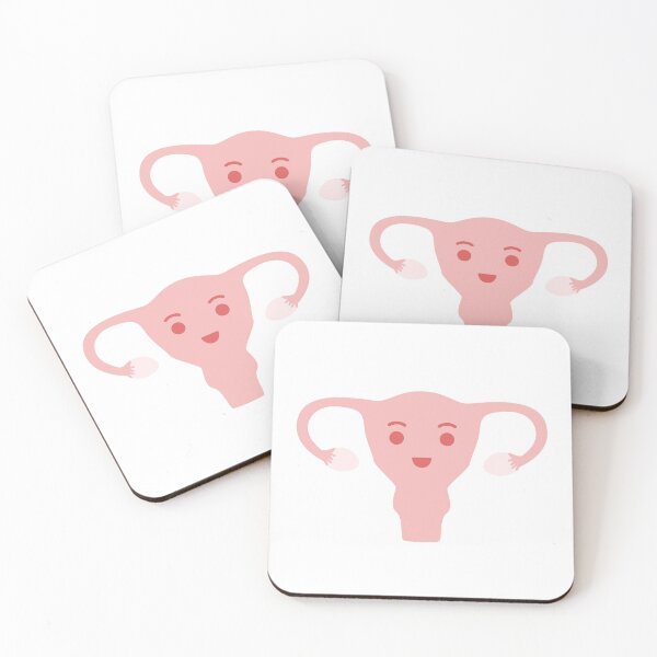 Item preview, Happy female reproductive system smiley designed and sold by SimplyAdrienne.