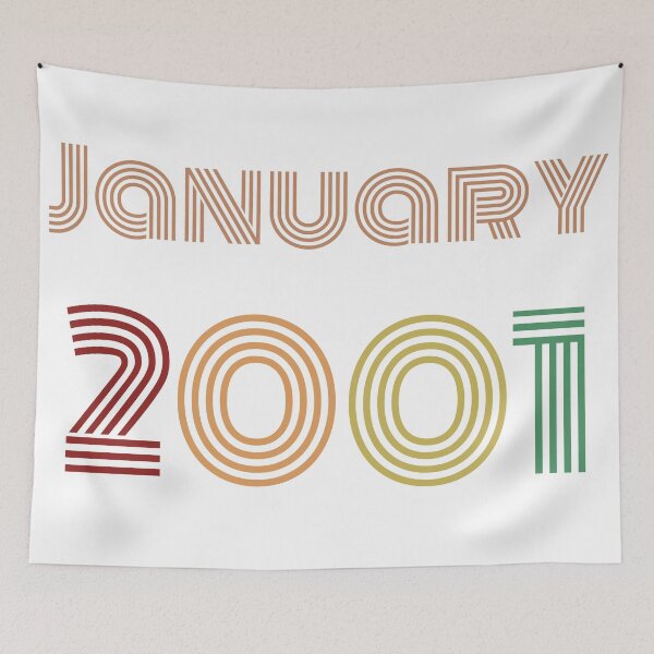 Item preview, January 2001 Design, Happy 20th Birthday. designed and sold by marosharaf.