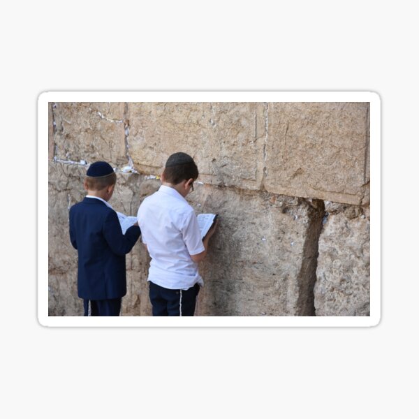 Boys Praying Sticker